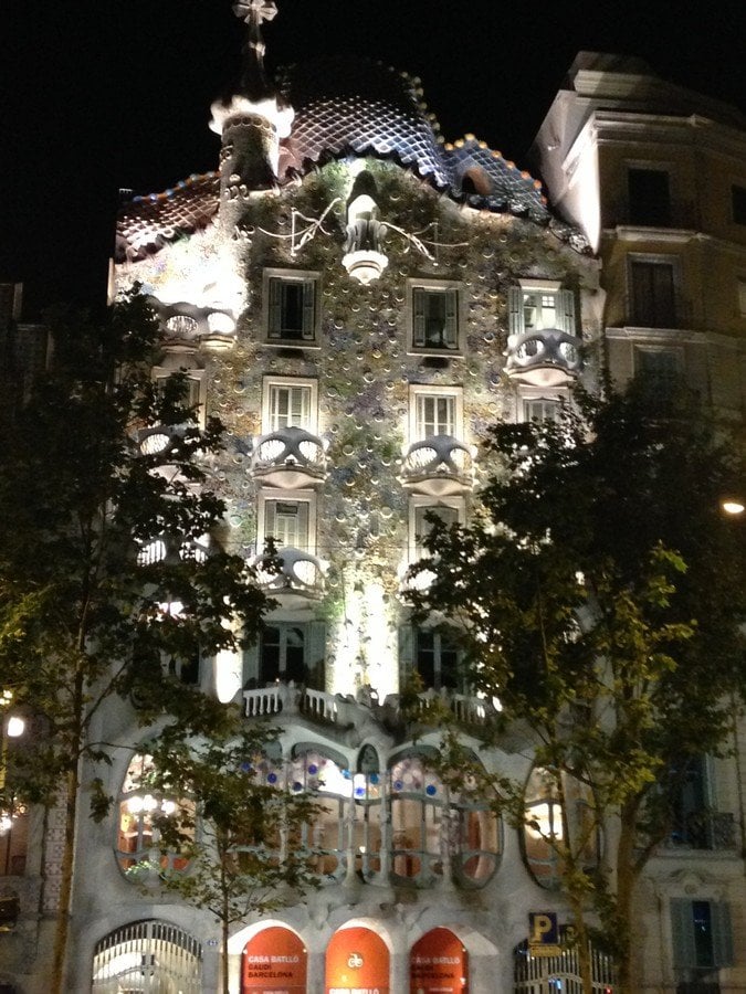 Gaudi Grandeur at Night by Judith Court