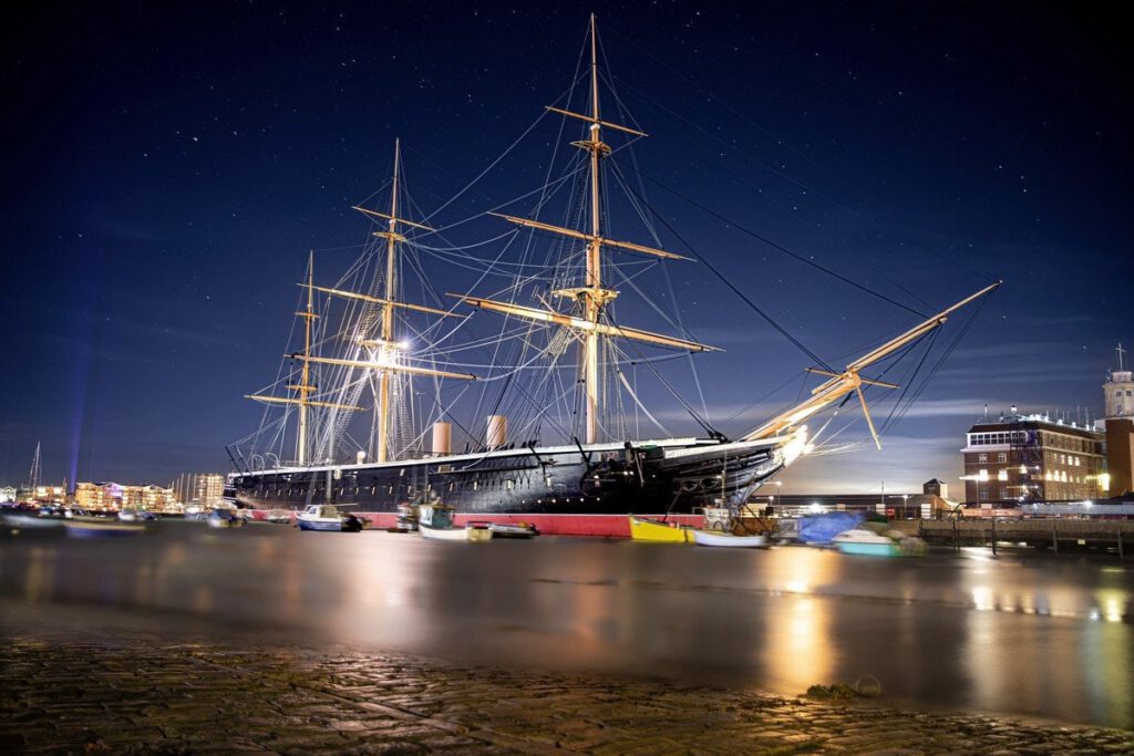 HMS Warrior Portsmouth by Ian Gray