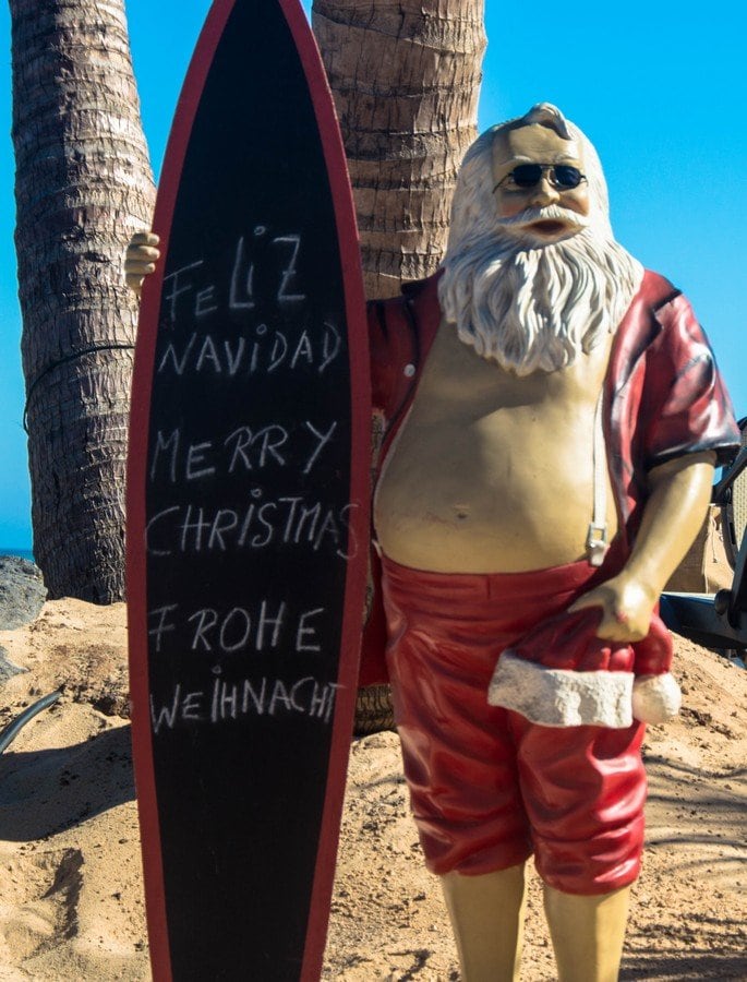 Santa On The Beach Keith Dawson 