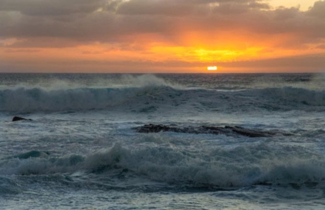 Stormy Sea at Sunset: Wendy Kerr