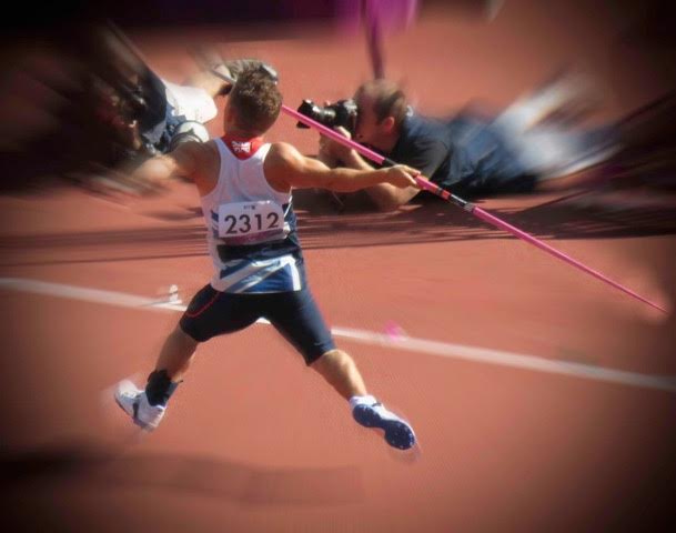The Javelin Thrower Paralympics by Wendy Kerr