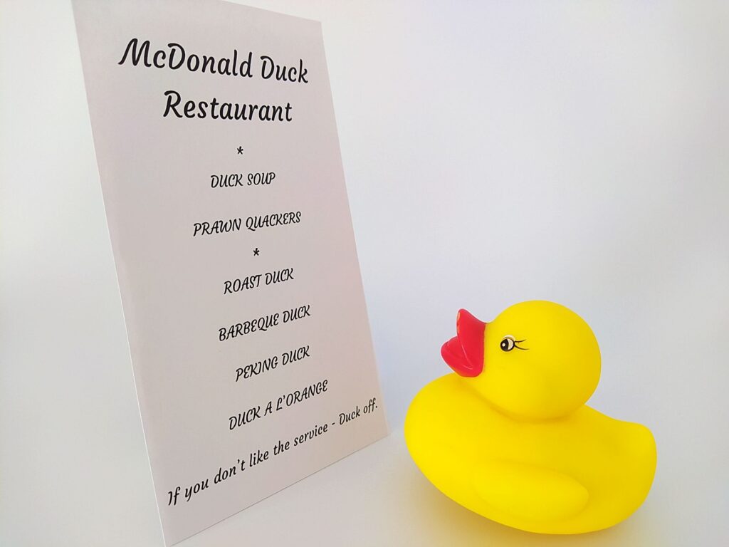 DUCK MENU_Richard Holmes